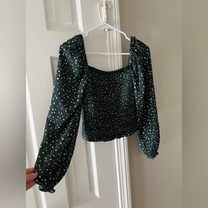 Abercrombie Green Long Sleeve Top